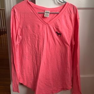 Pink long sleeve top